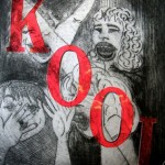 Kool. Drypoint etching and collage Image derived from news story