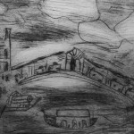 Bridge of Sighs . Engraving by Year 5 pupil with Alan Birch