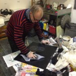Alan Birch inking plate.