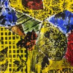 Abstract collograph with Alan Birch